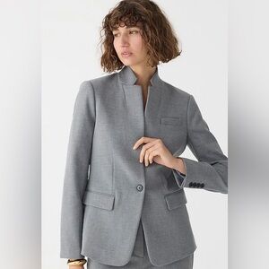 J. Crew Regent blazer in four-season stretch in Heather Gray